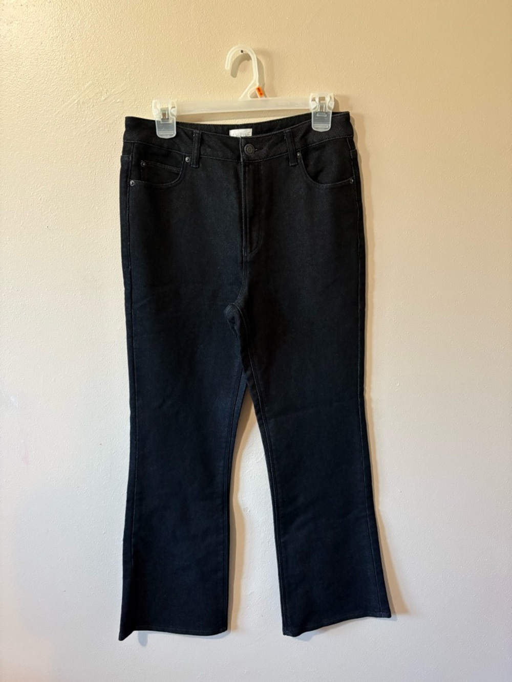 Z Supply Lia Ankle Kick Flare Black Denim Pants women’s size 28 NWT!!